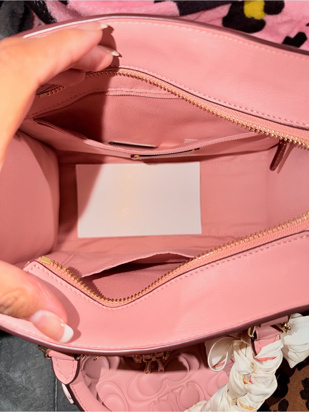 Coach Pink Quilted Signature Satchel with Matching Wallet pink petal - Picture 3 of 8